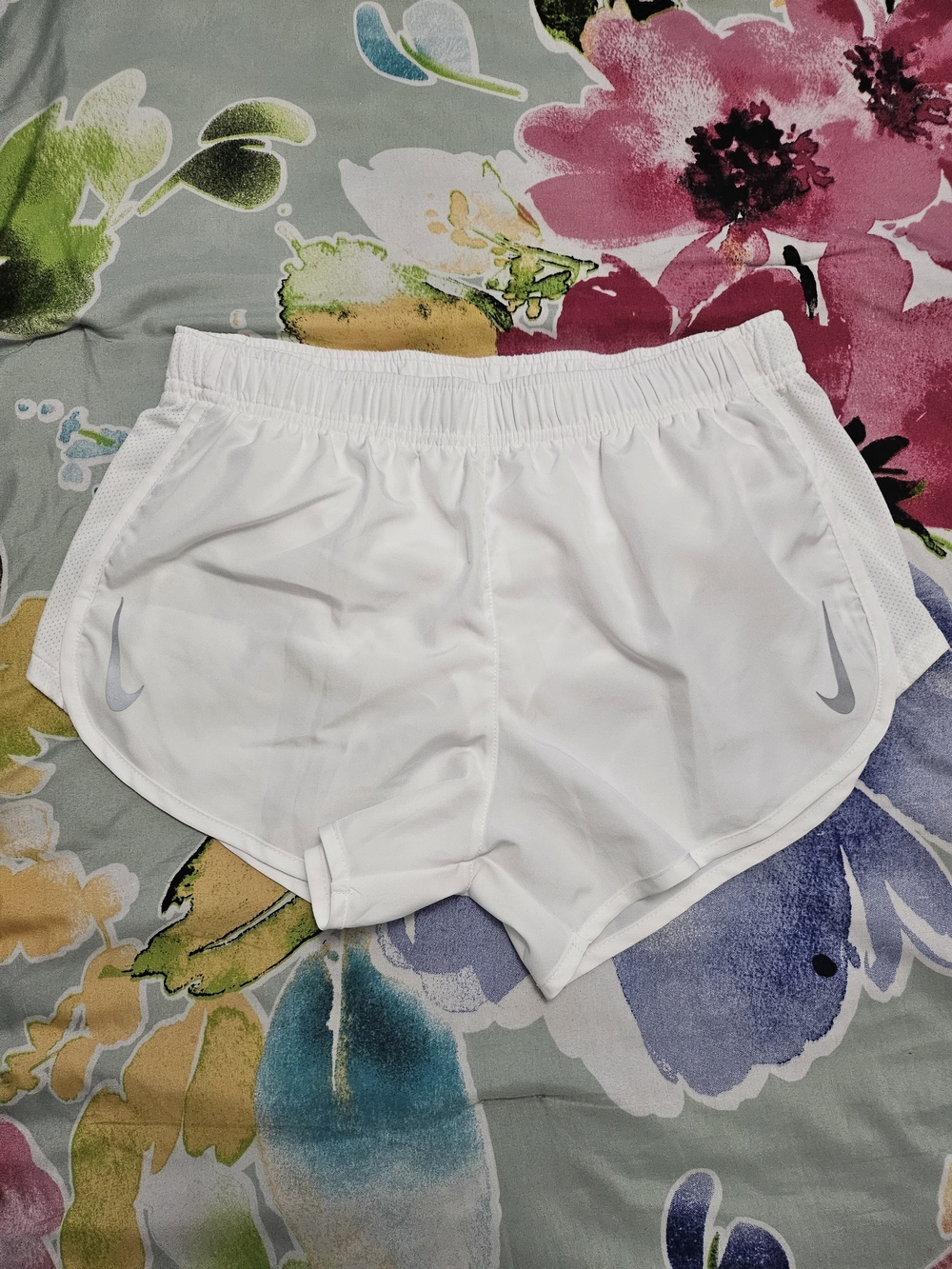 Nike Women's White Dri-FIT Running Shorts